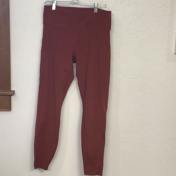 Vuori Pants - Vuori pocket leggings, S, Chestnut